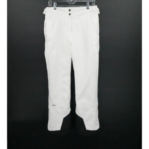Kjus Ski Pants Girls 16 White Carpa‎ Insulated Snowboarding Skiing Adjustable